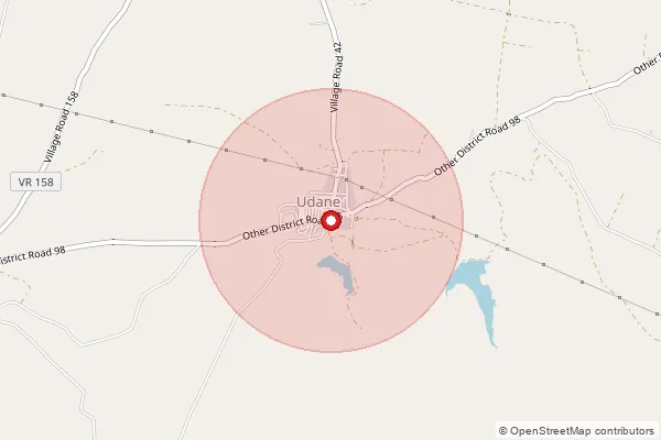 Map showing approximate area covered by Pincode 424302 — Chaugaon B.O, Dhule