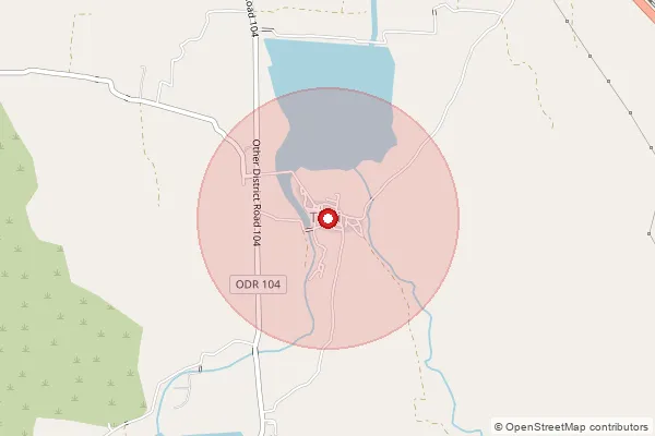 Map showing approximate area covered by Pincode 424311 — Junawane B.O, Dhule