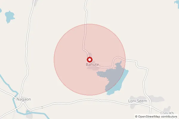 Map showing approximate area covered by Pincode 425111 — Dholi B.O, Jalgaon