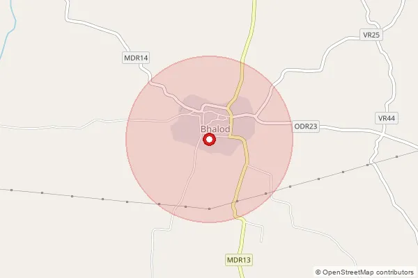 Map showing approximate area covered by Pincode 425304 — Bhalod S.O (Jalgaon), Jalgaon