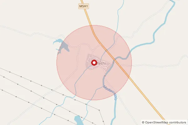 Map showing approximate area covered by Pincode 425408 — Daul B.O, Dhule