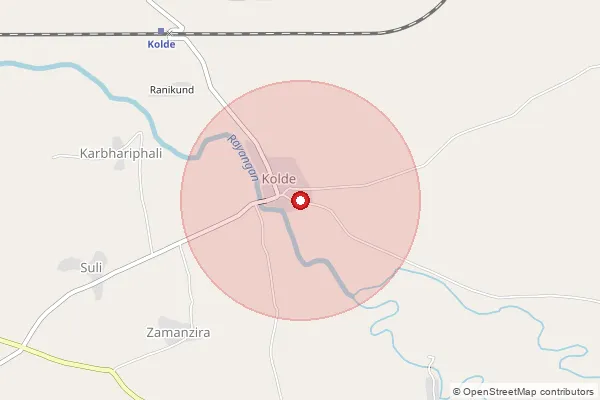 Map showing approximate area covered by Pincode 425417 — Sonare Digar B.O, Nandurbar