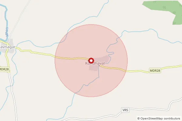 Map showing approximate area covered by Pincode 425423 — Jainagar B.O, Nandurbar