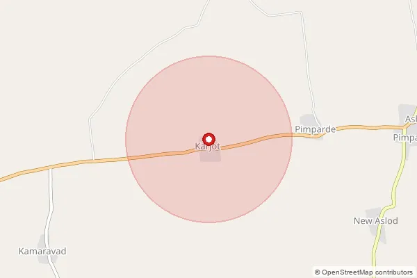 Map showing approximate area covered by Pincode 425444 — Chandsaily B.O, Nandurbar