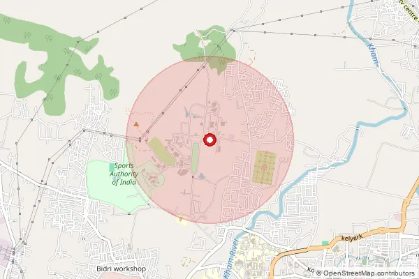 Map showing approximate area covered by Pincode 431004 — Dr. B.A. Marathwada University S.O, Aurangabad