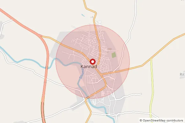 Map showing approximate area covered by Pincode 431103 — Amba (Upla) B.O, Aurangabad