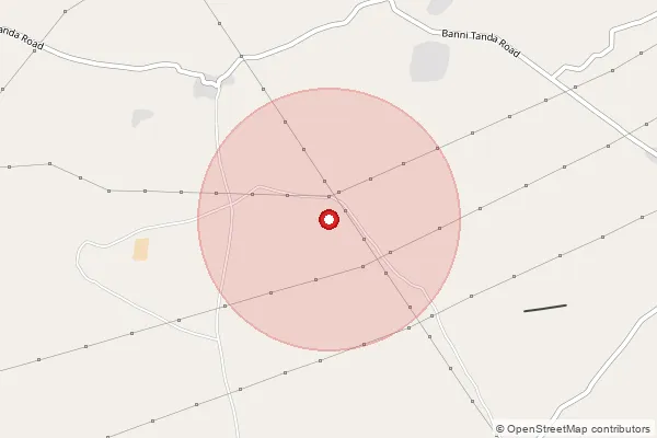 Map showing approximate area covered by Pincode 431105 — Chitegaon B.O, Aurangabad