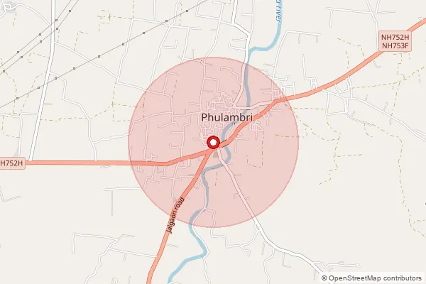 Map showing approximate area covered by Pincode 431111 — Nandra B.O, Aurangabad