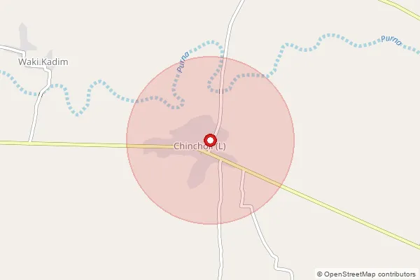 Map showing approximate area covered by Pincode 431147 — Dahegaon B.O, Aurangabad