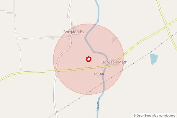 Map showing approximate area covered by Pincode 431206 — Janephal B.O, Jalna