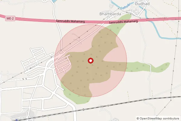 Map showing approximate area covered by Pincode 431212 — Ankush Nagar S.O, Jalna