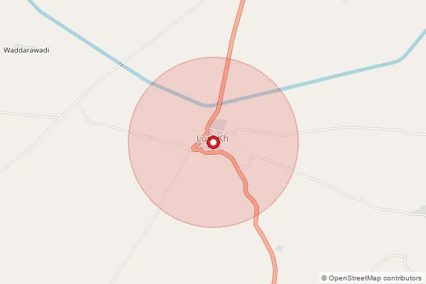 Map showing approximate area covered by Pincode 431507 — P. Dhamangaon B.O, Jalna