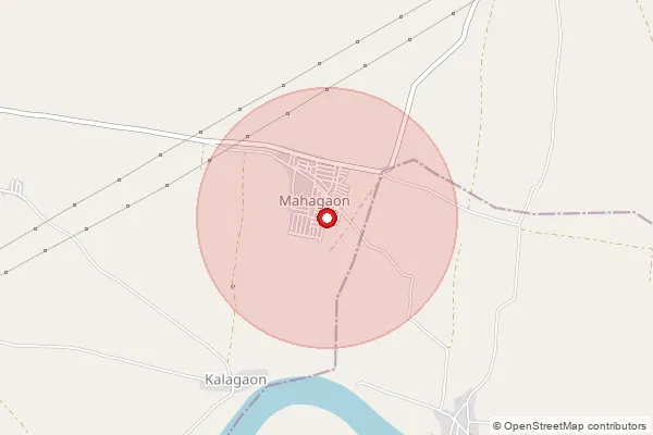 Map showing approximate area covered by Pincode 431511 — Chudawa B.O, Parbhani