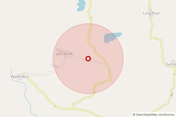 Map showing approximate area covered by Pincode 431542 — Jaipur B.O Sengaon, Hingoli