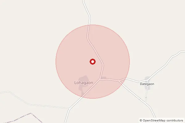 Map showing approximate area covered by Pincode 431705 — Shirad Shahapur B.O, Hingoli