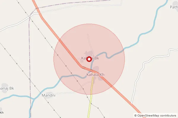 Map showing approximate area covered by Pincode 431709 — Dhanora B.O, Nanded