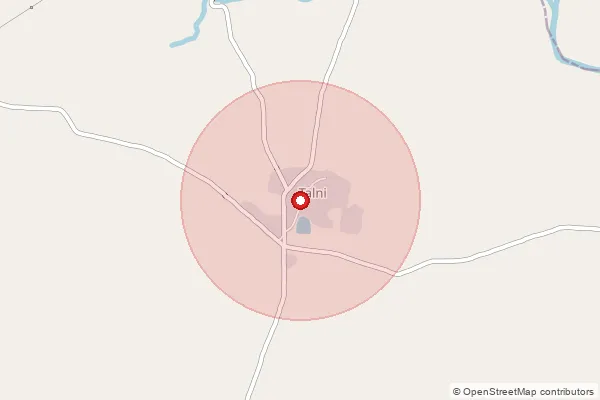 Map showing approximate area covered by Pincode 431710 — Belkoni Kh B.O, Nanded