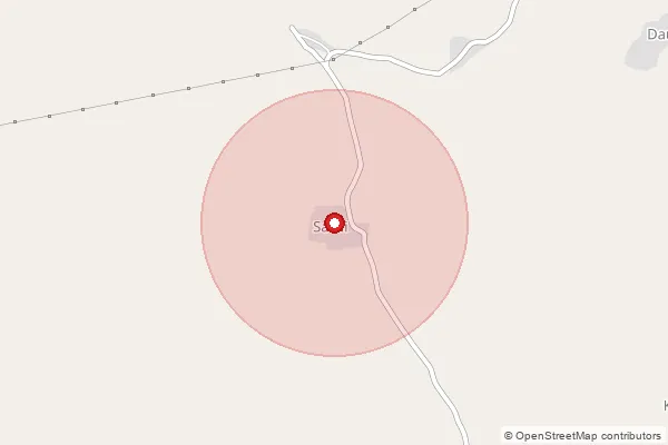 Map showing approximate area covered by Pincode 431718 — Martoli B.O, Nanded