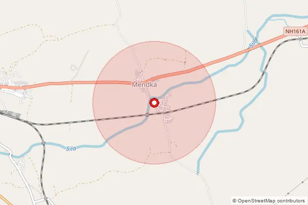 Map showing approximate area covered by Pincode 431806 — Malkautha B.O, Nanded