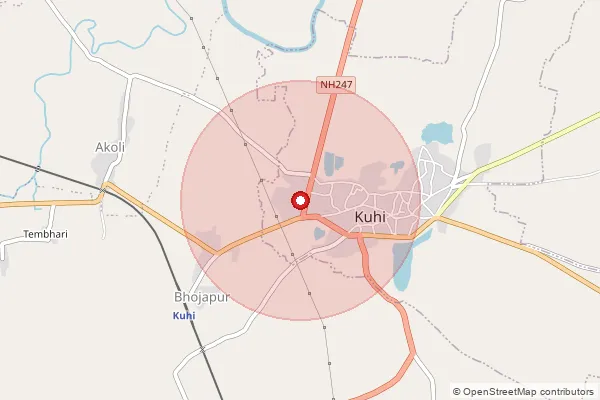 Map showing approximate area covered by Pincode 440001 — Nagpur Gpo, Nagpur