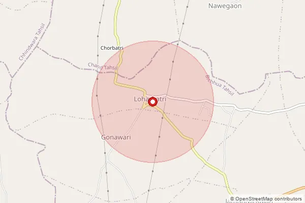 Map showing approximate area covered by Pincode 440005 — Nagpur Airport S.O, Nagpur