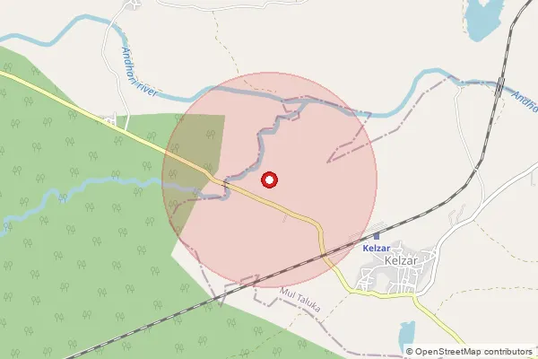 Map showing approximate area covered by Pincode 440035 — Kalmna Market Yard S.O, Nagpur