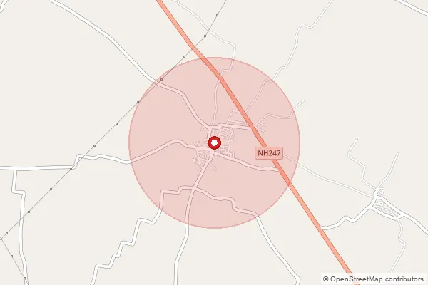 Map showing approximate area covered by Pincode 441104 — Chirwa B.O, Nagpur