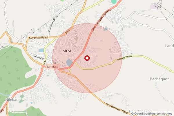 Map showing approximate area covered by Pincode 441214 — Mandwa, Nagpur