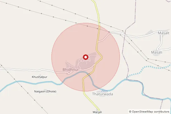 Map showing approximate area covered by Pincode 441305 — Lohari Sawanga B.O, Nagpur