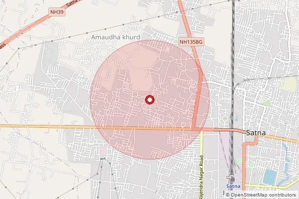 Map showing approximate area covered by Pincode 441306 — Masora B.O, Nagpur