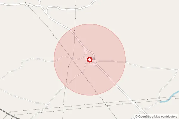 Map showing approximate area covered by Pincode 441501 — Uparwahi B.O, Nagpur