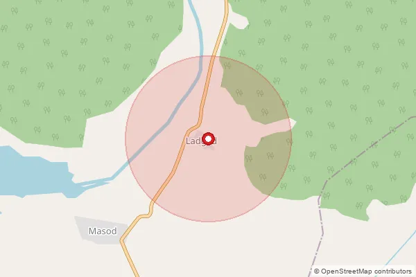 Map showing approximate area covered by Pincode 442106 — Kachnoor B.O, Wardha