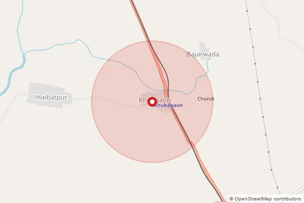 Map showing approximate area covered by Pincode 442201 — Jasapur B.O, Wardha