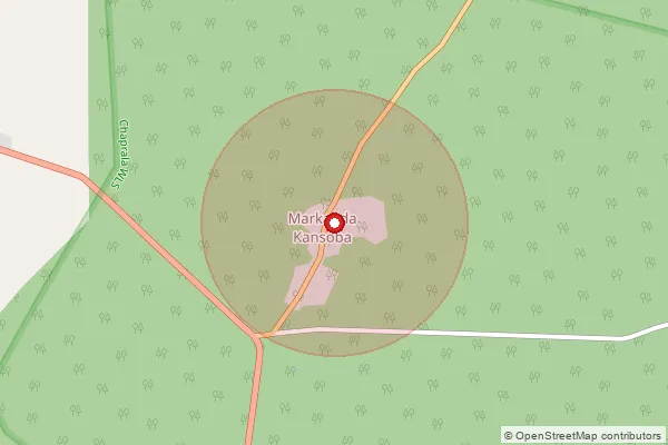 Map showing approximate area covered by Pincode 442603 — Bhendala B.O, Gadchiroli