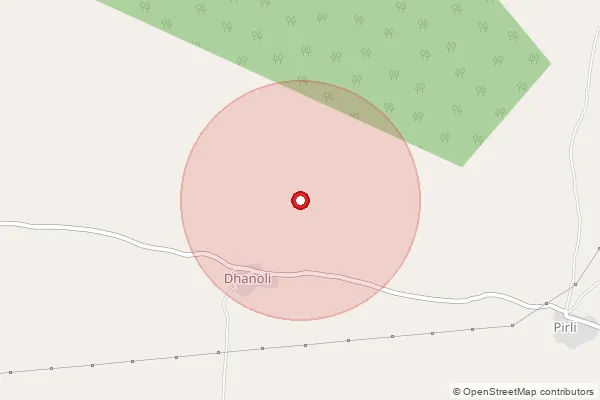 Map showing approximate area covered by Pincode 442902 — Jena B.O, Chandrapur