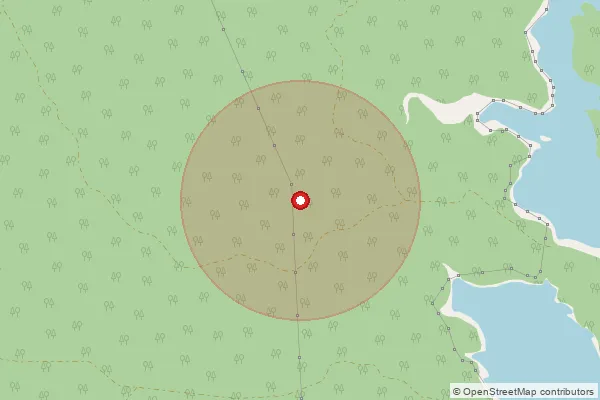 Map showing approximate area covered by Pincode 442906 — Kodewada (Ma) B.O, Chandrapur