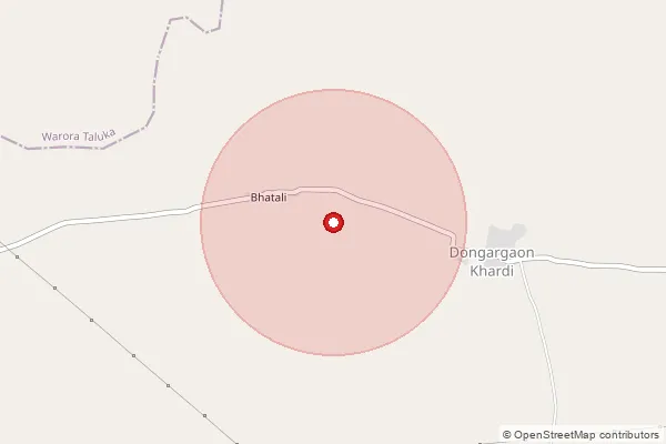 Map showing approximate area covered by Pincode 442914 — Anandwan S.O, Chandrapur