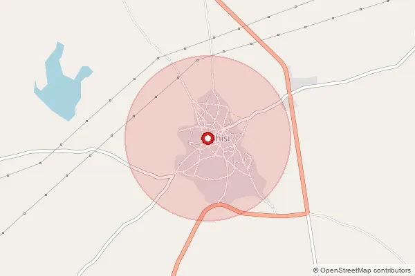 Map showing approximate area covered by Pincode 442920 — Bhisi S.O, Chandrapur