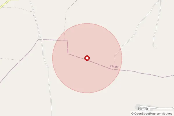 Map showing approximate area covered by Pincode 443402 — Asalgaon B.O, Buldhana