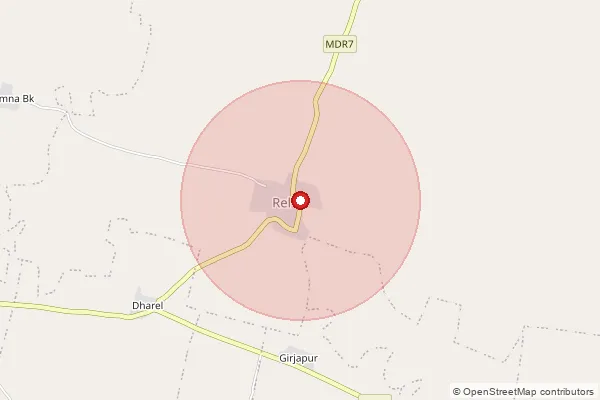 Map showing approximate area covered by Pincode 444111 — Jaulkhed B.O, Akola