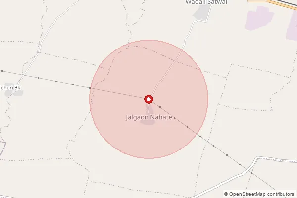 Map showing approximate area covered by Pincode 444126 — Adgaon Kd B.O, Akola