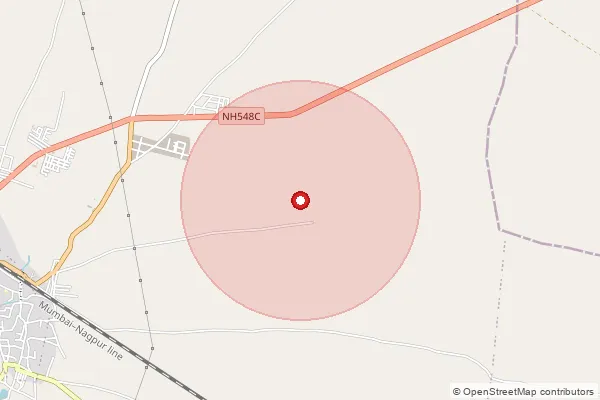 Map showing approximate area covered by Pincode 444312 — Pimpri Deshmukh B.O, Buldhana