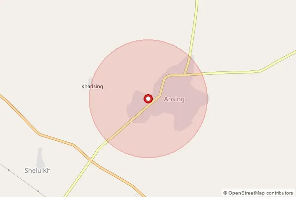 Map showing approximate area covered by Pincode 444507 — Pimpalgaon B.O, Washim