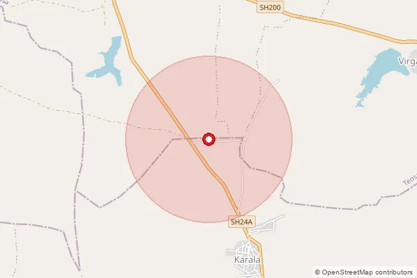 Map showing approximate area covered by Pincode 444904 — Amla Vishweshwar B.O, Amravati