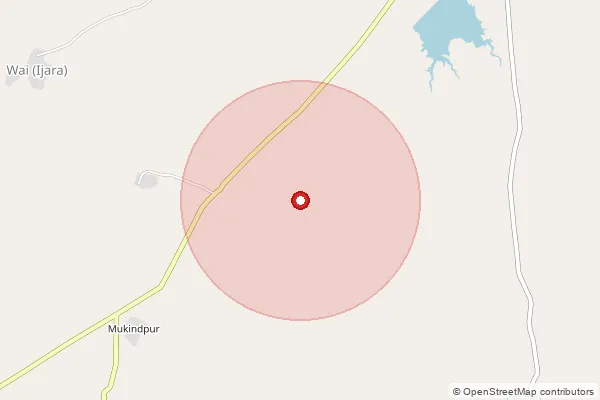 Map showing approximate area covered by Pincode 445102 — Brahmanwada B.O, Yavatmal