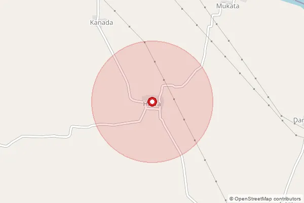 Map showing approximate area covered by Pincode 445110 — Haru B.O, Yavatmal