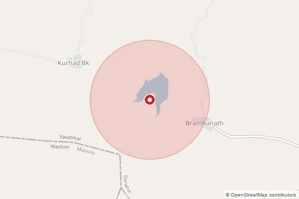 Map showing approximate area covered by Pincode 445202 — Karajgaon B.O, Yavatmal