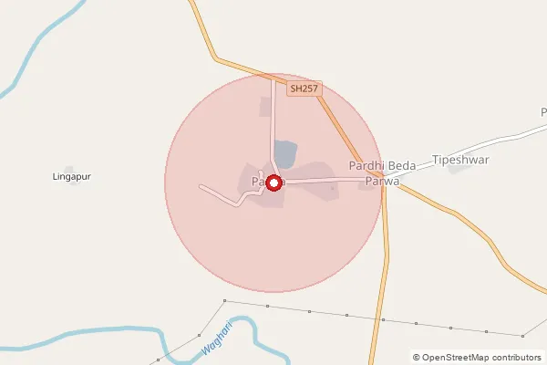 Map showing approximate area covered by Pincode 445306 — Jamb B.O, Yavatmal