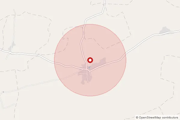 Map showing approximate area covered by Pincode 451114 — Khedi Bujurg B.O, Khargone