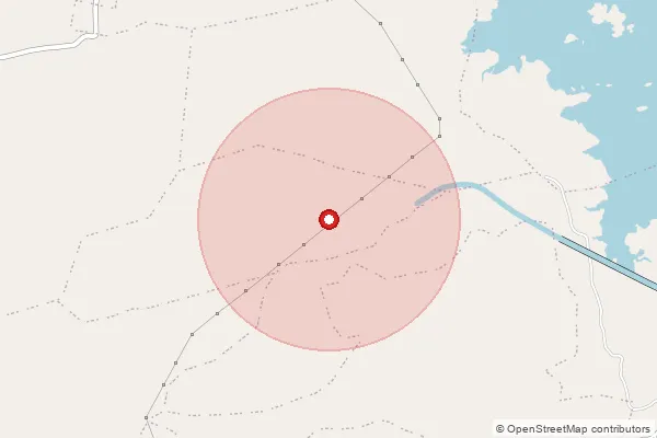 Map showing approximate area covered by Pincode 451332 — Chainpur B.O, Khargone
